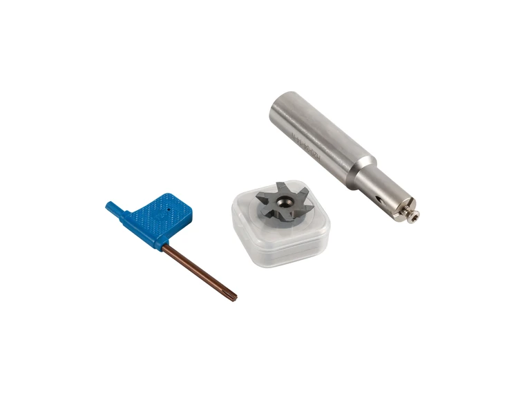 Modular cutter with insert and key
