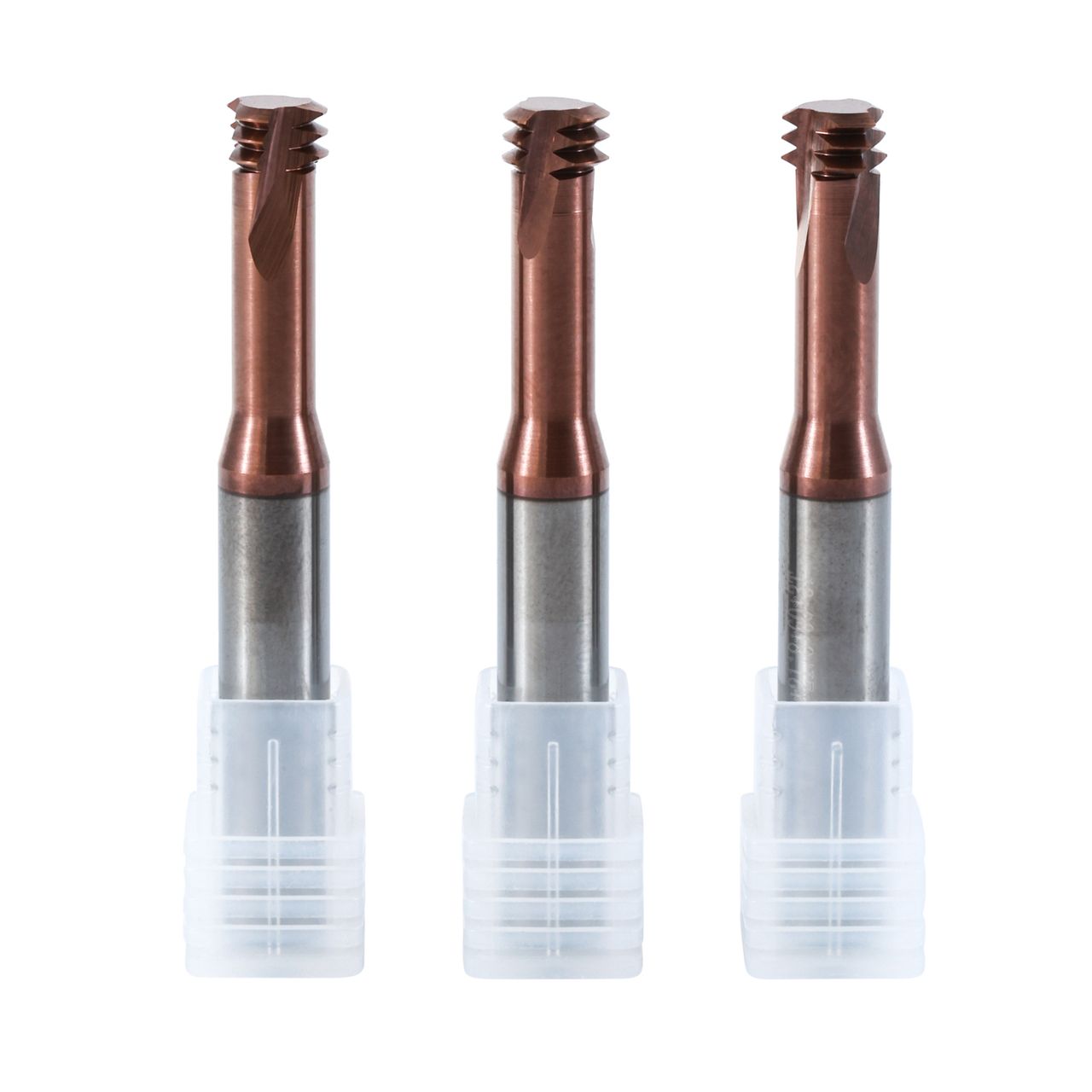 Three-tooth thread milling cutters